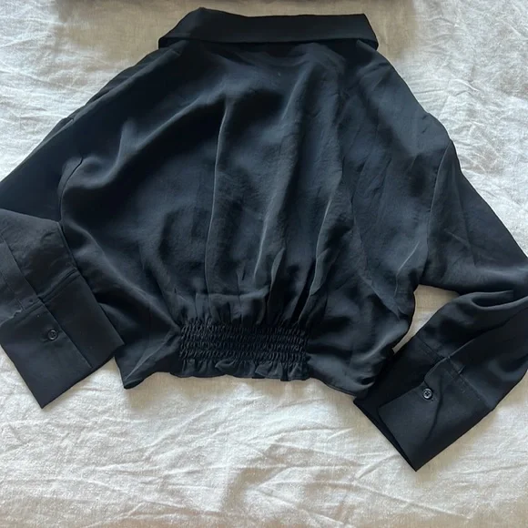 12th tribe Mindless Black Button Up Top - Picture 4 of 4